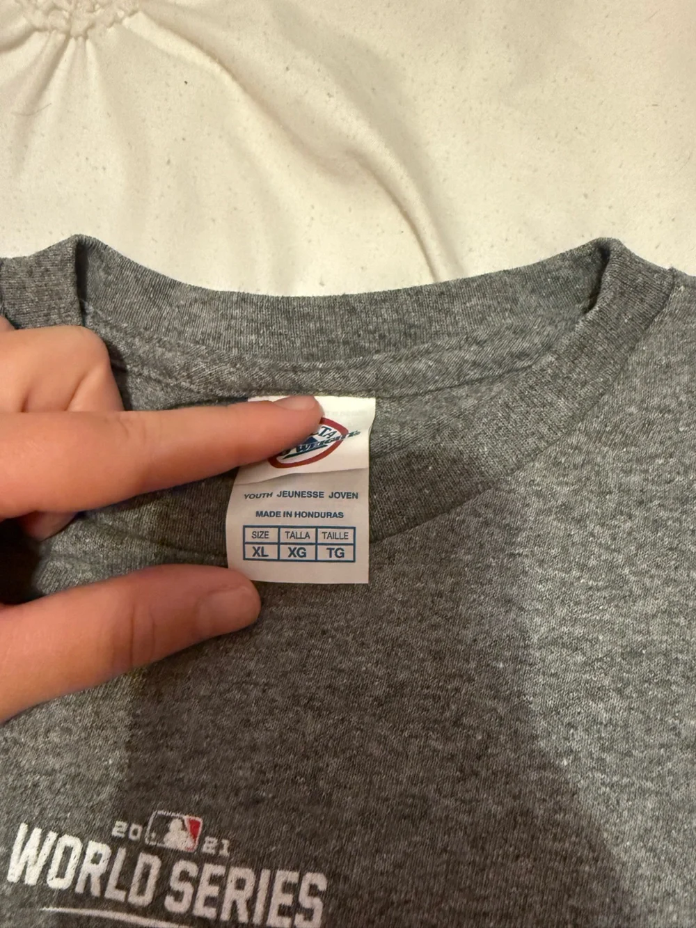 Atlanta Braves Gray World Series Champions 2021 Tee